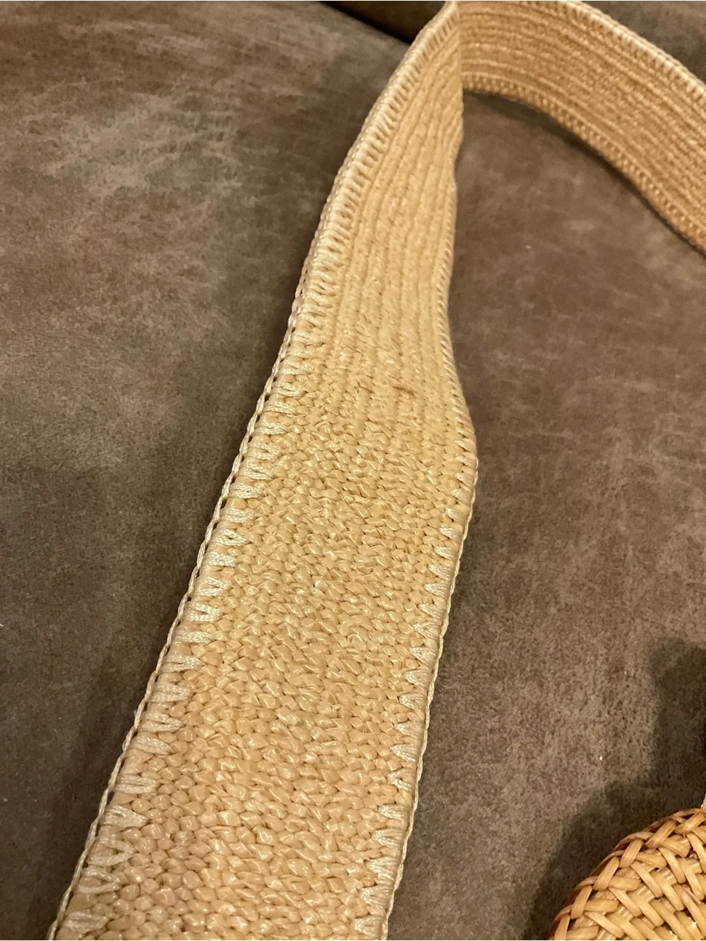 Natural Straw Popie Grasscloth Belt